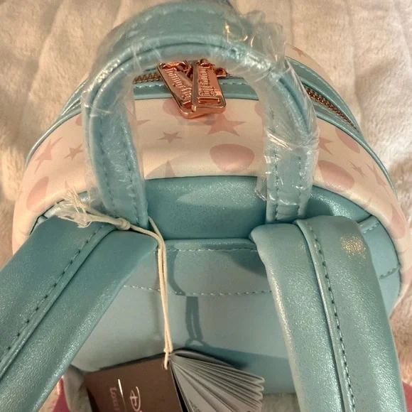 Loungefly Disney Dumbo Exclusive Mini Backpack Circus Tent Light-Up NWT🎪🩵🩷 - Picture 11 of 12